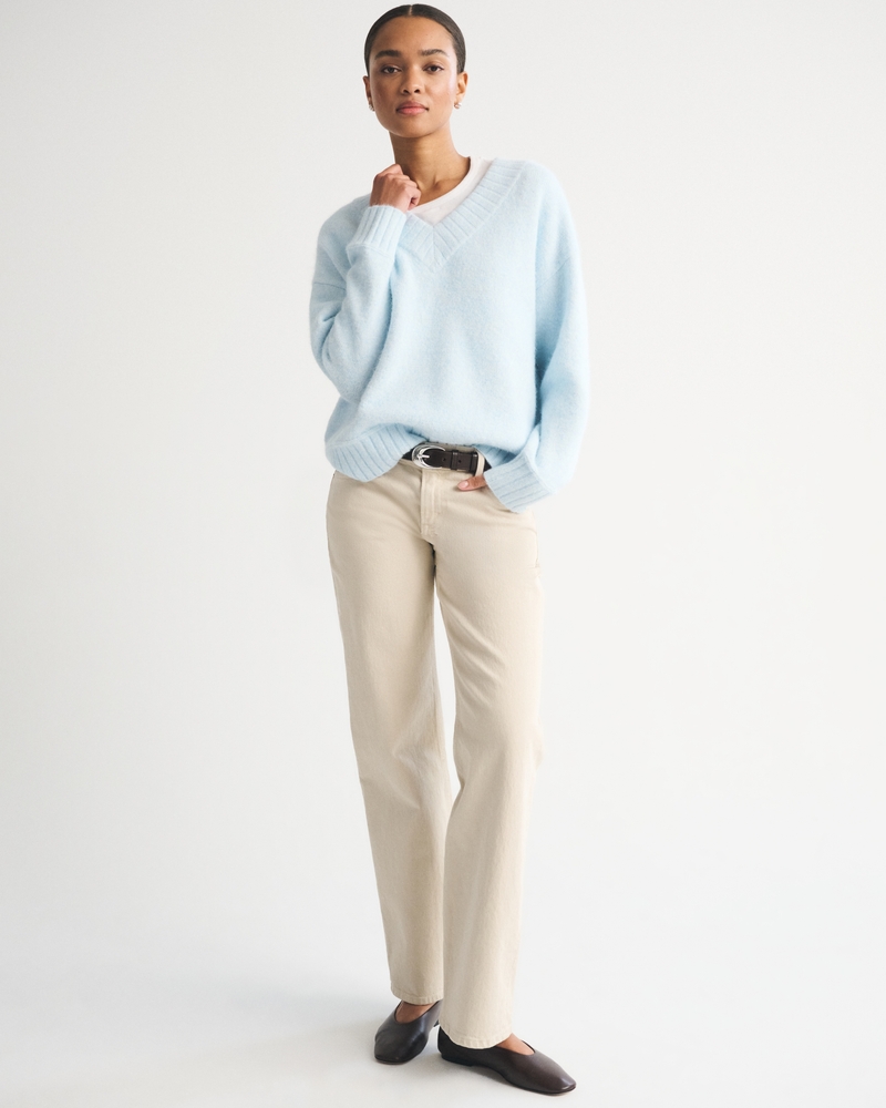 Wool-Blend Dad V-Neck Sweater 상세 이미지 2