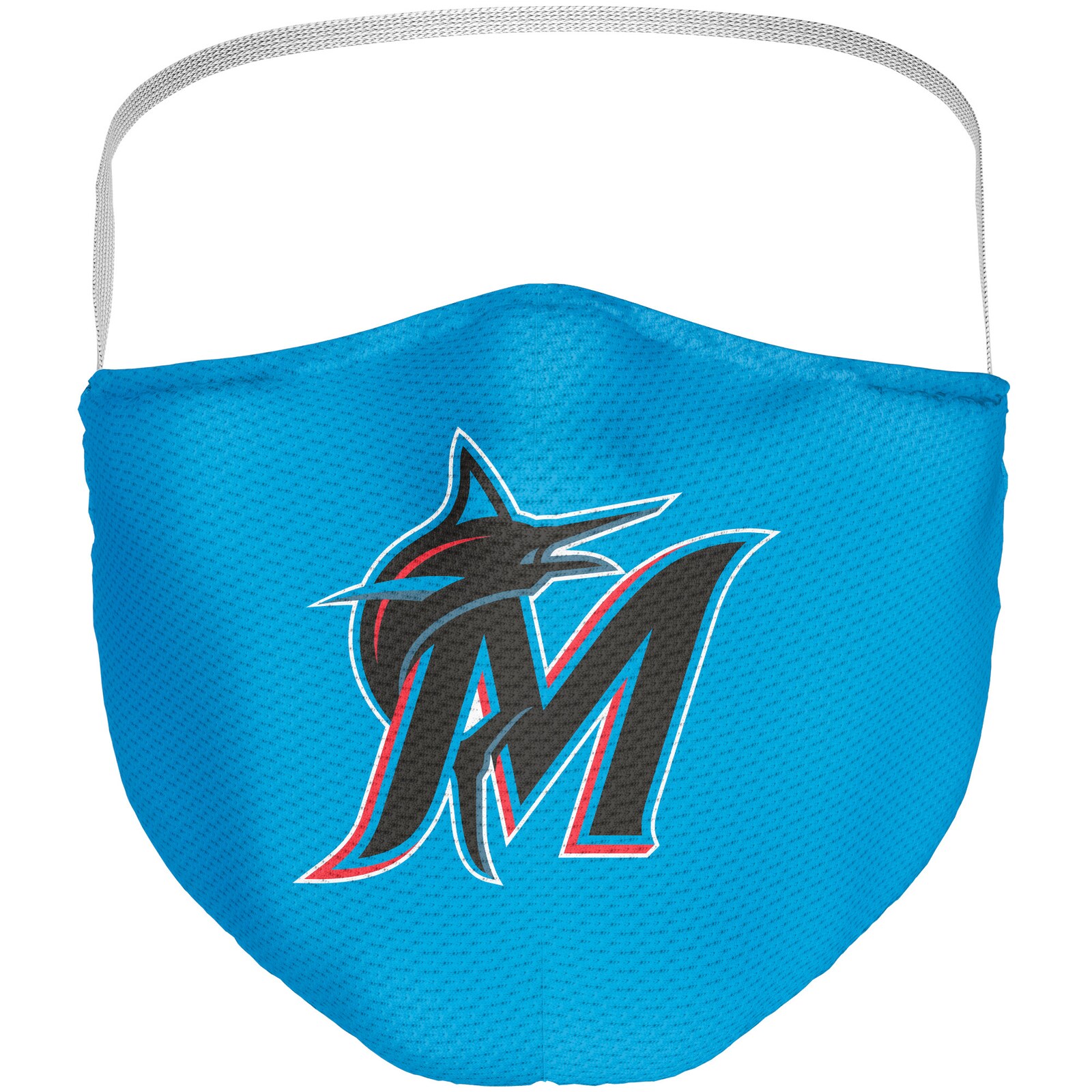성인용 Miami Marlins 로고 패턴 페이스 커버링 3팩 상세 이미지 3