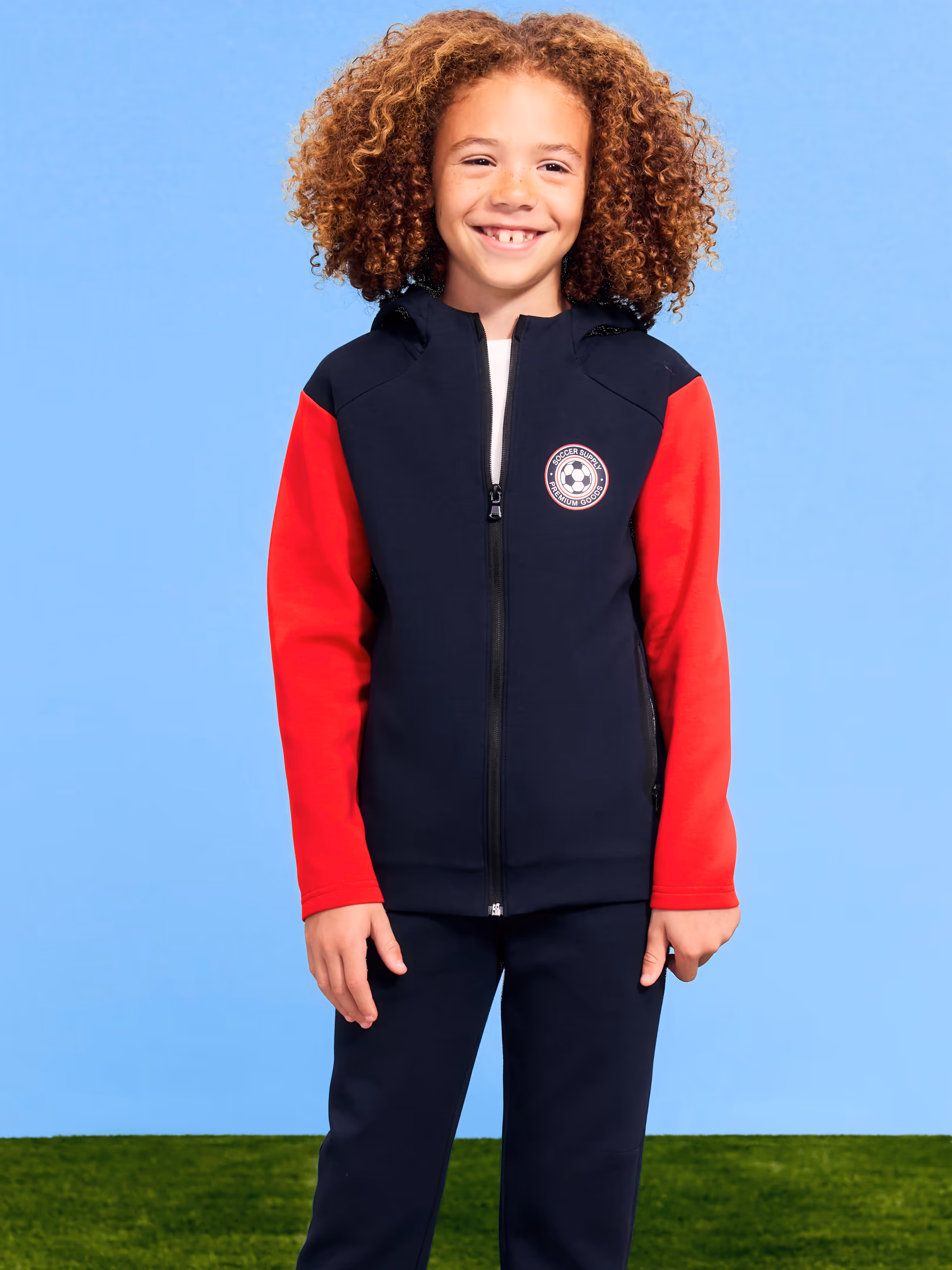 Dynamic Fleece USA 풀집 그래픽 후디 (남아용)