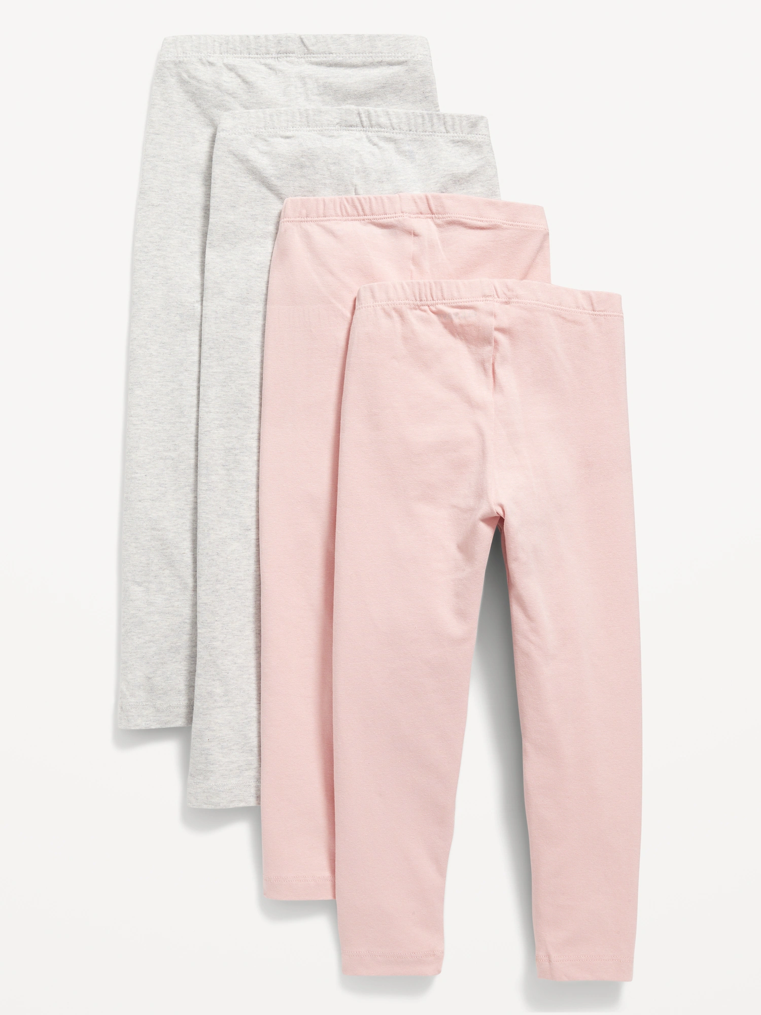 4-Pack Full-Length Jersey Leggings for Toddler Girls 상세 이미지 2