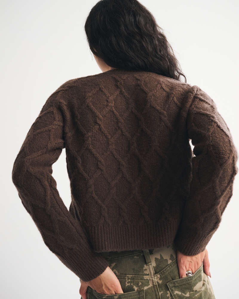 Cable-Knit Crew Cardigan 상세 이미지 6