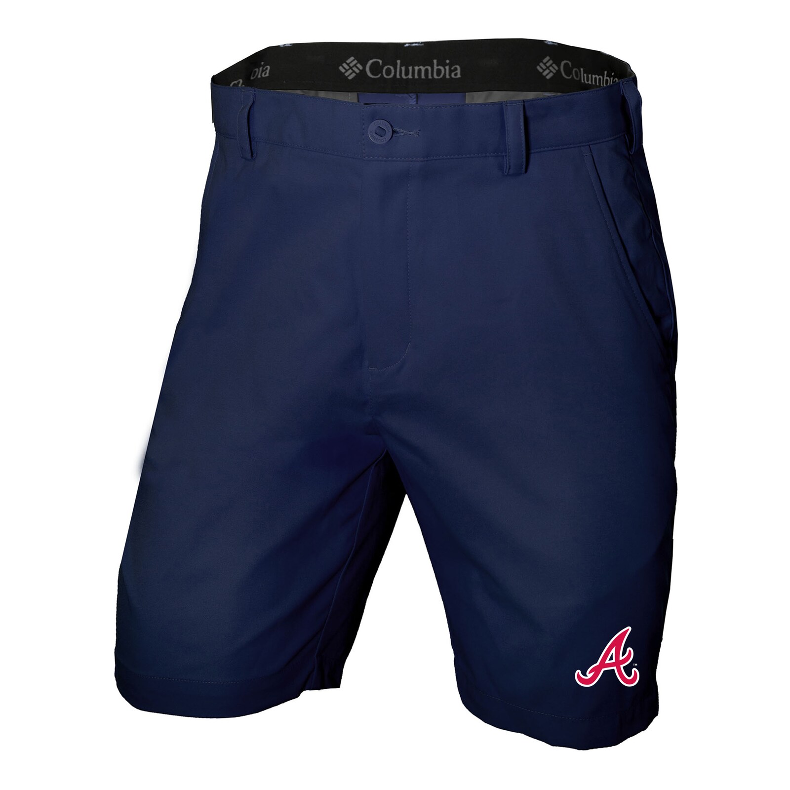 남성용 Atlanta Braves Columbia 네이비 Omni-Wick Lie Angle 쇼츠 상세 이미지 2