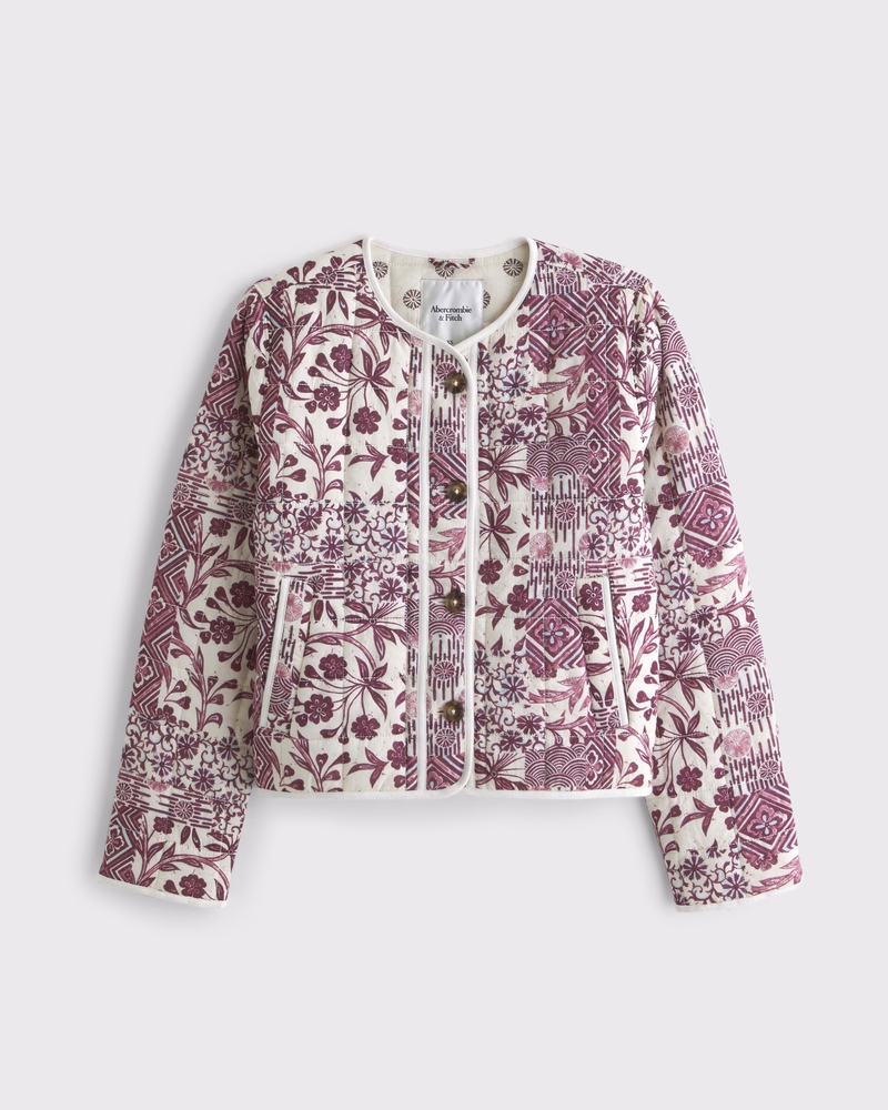 Collarless Quilted Jacket 상세 이미지 6