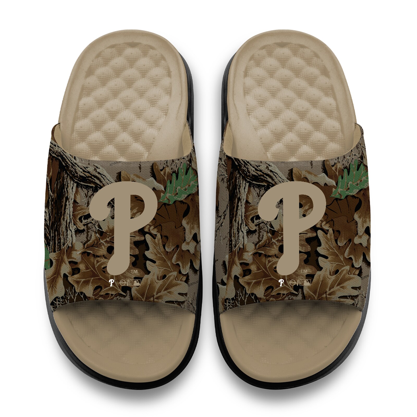 남녀공용 Philadelphia Phillies ISlide RealTree Advantage 카모 모티브 슬라이드 샌들 상세 이미지 3
