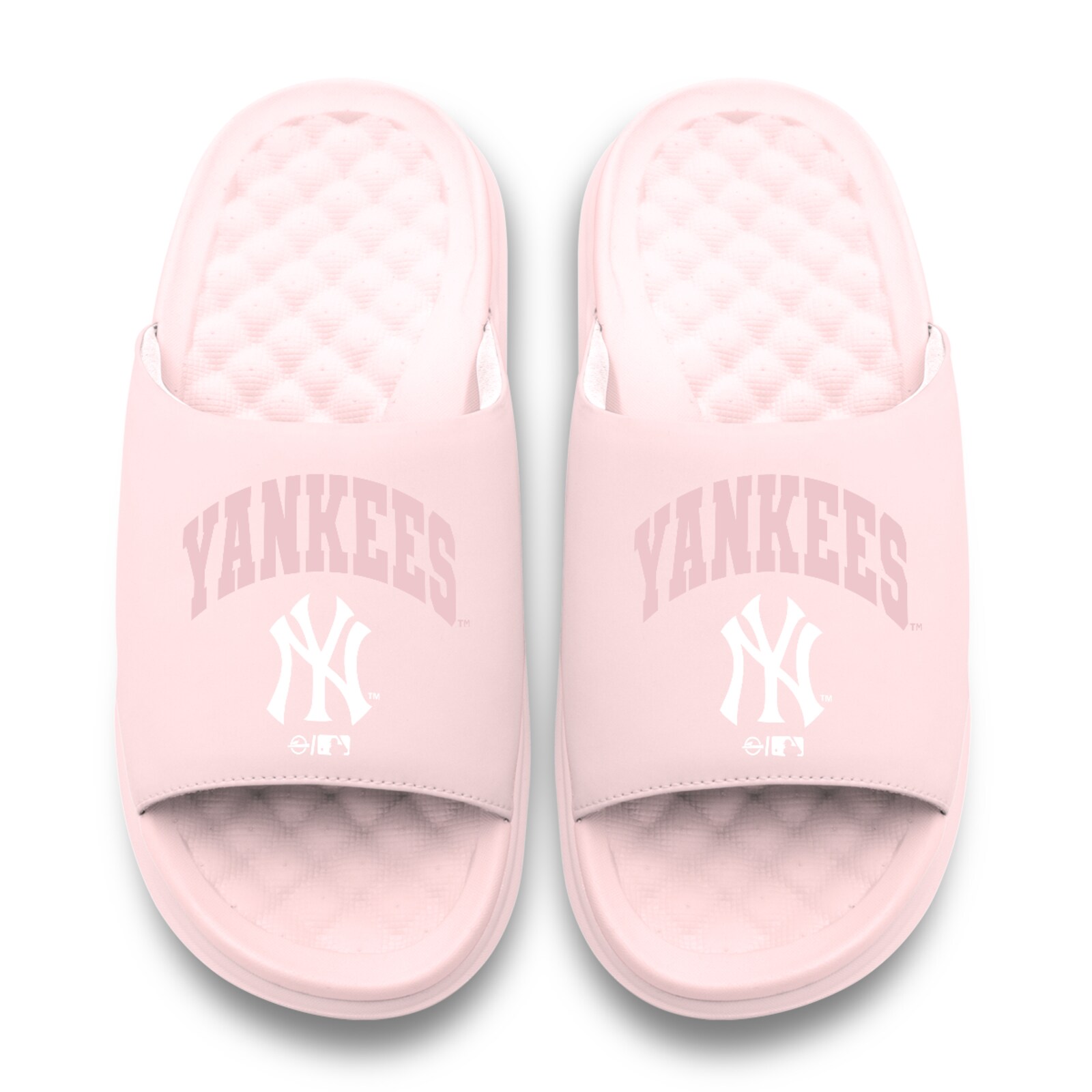 남녀공용 New York Yankees ISlide 핑크 토널 팝 모티브 슬라이드 샌들 상세 이미지 3