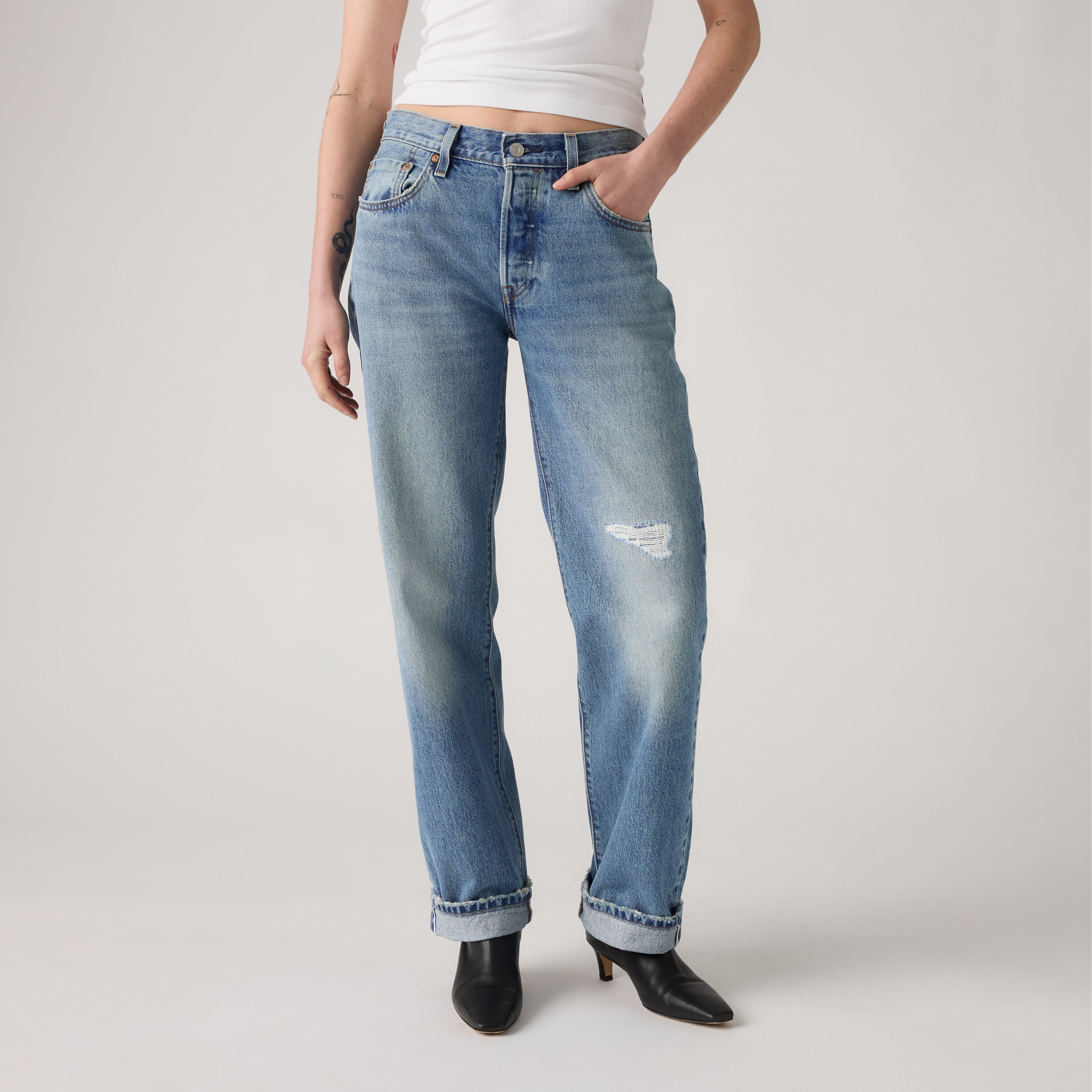 501® '90s 셀비지 여성용 청바지 상세 이미지 2