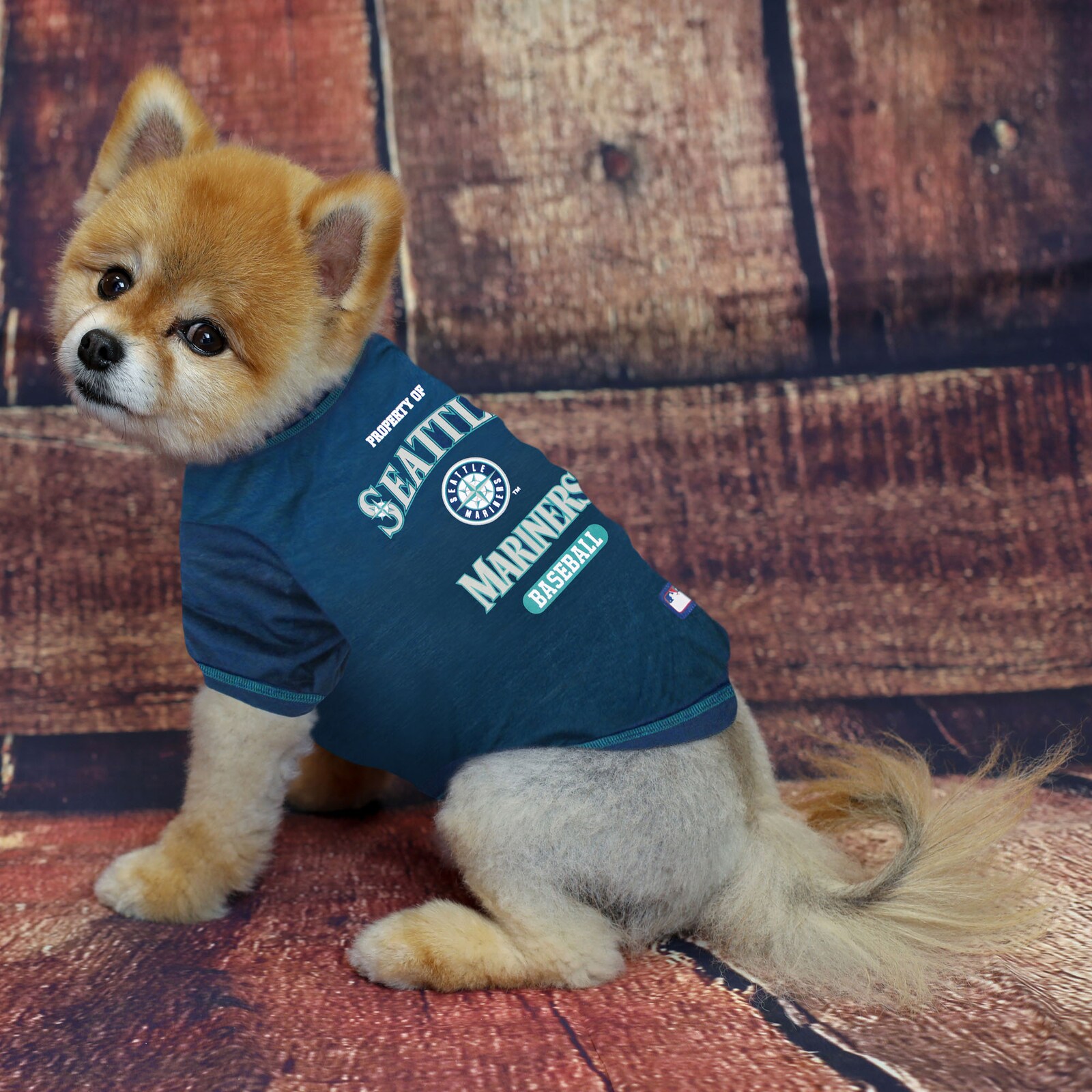 Seattle Mariners 반려동물 티셔츠 상세 이미지 4