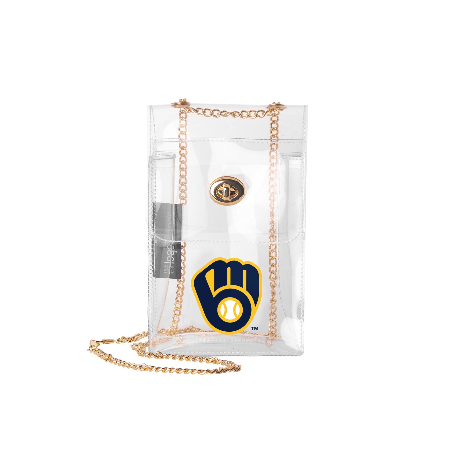 Logo Brands Milwaukee Brewers 투명 에센셜 크로스바디 지갑