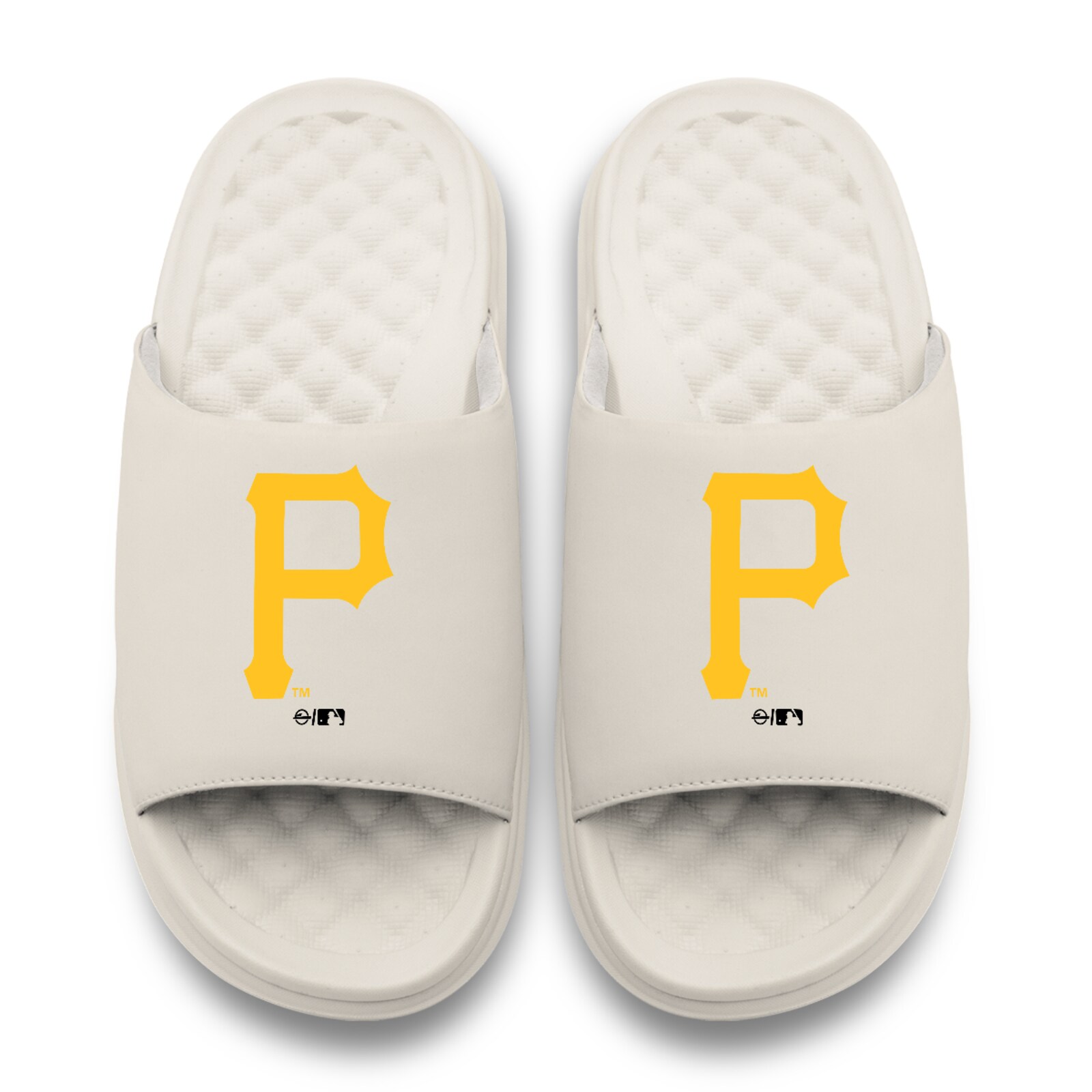 남녀공용 Pittsburgh Pirates 크림 프라이머리 모티브 슬라이드 샌들 상세 이미지 3