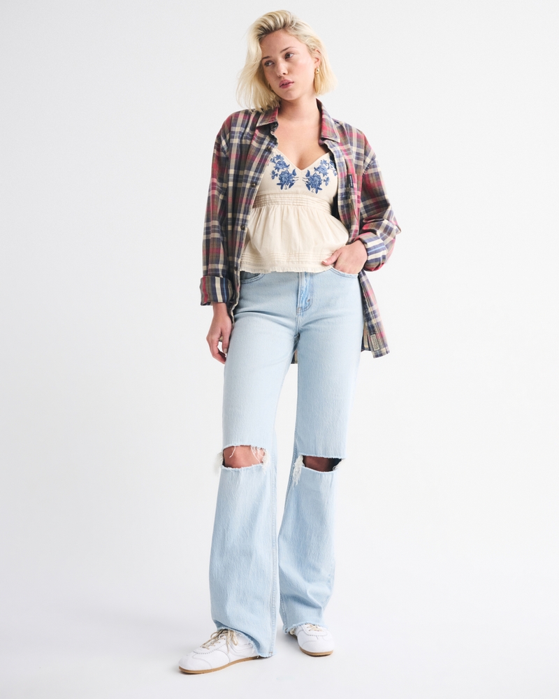 High Rise 90s Relaxed Raw Hem Jean 상세 이미지 2