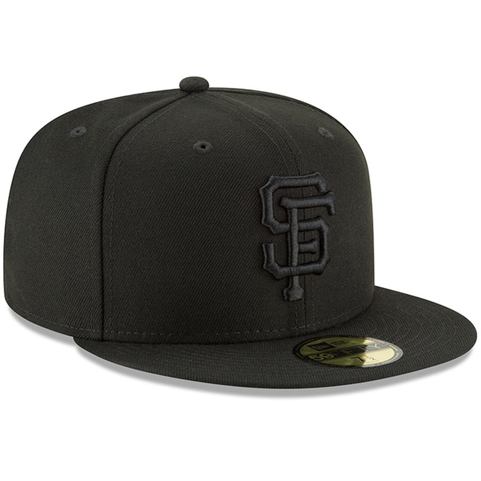 남성용 San Francisco Giants New Era 블랙 프라이머리 로고 베이식 59FIFTY 피티드 모자 상세 이미지 4