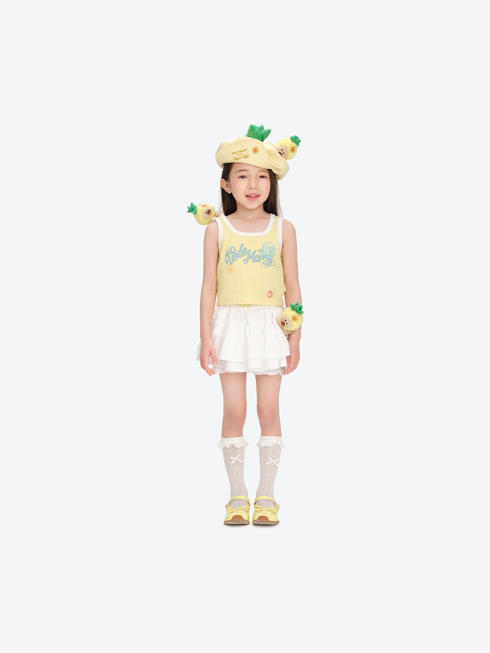 BabyBear 레이스 페플럼 블루머 쇼츠 화이트 상세 이미지 4