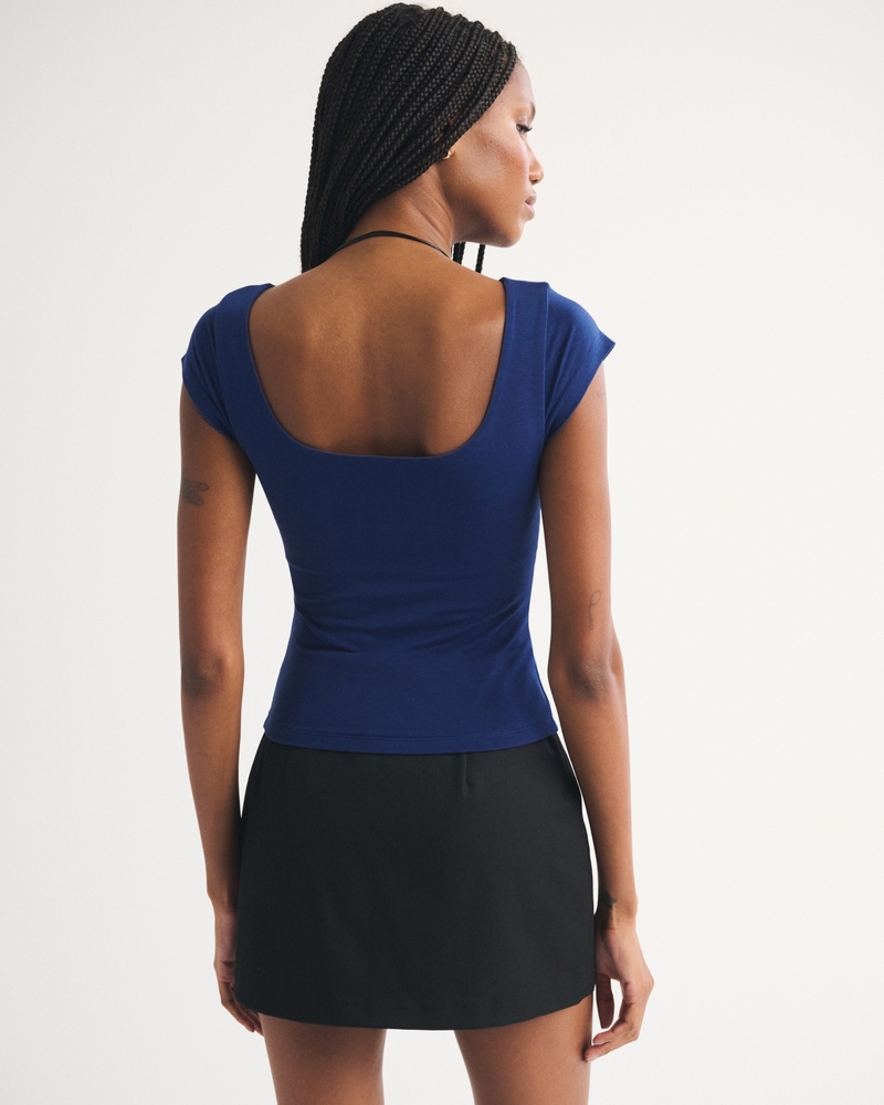 Bra-Free Reversible Scoopneck Top 상세 이미지 5