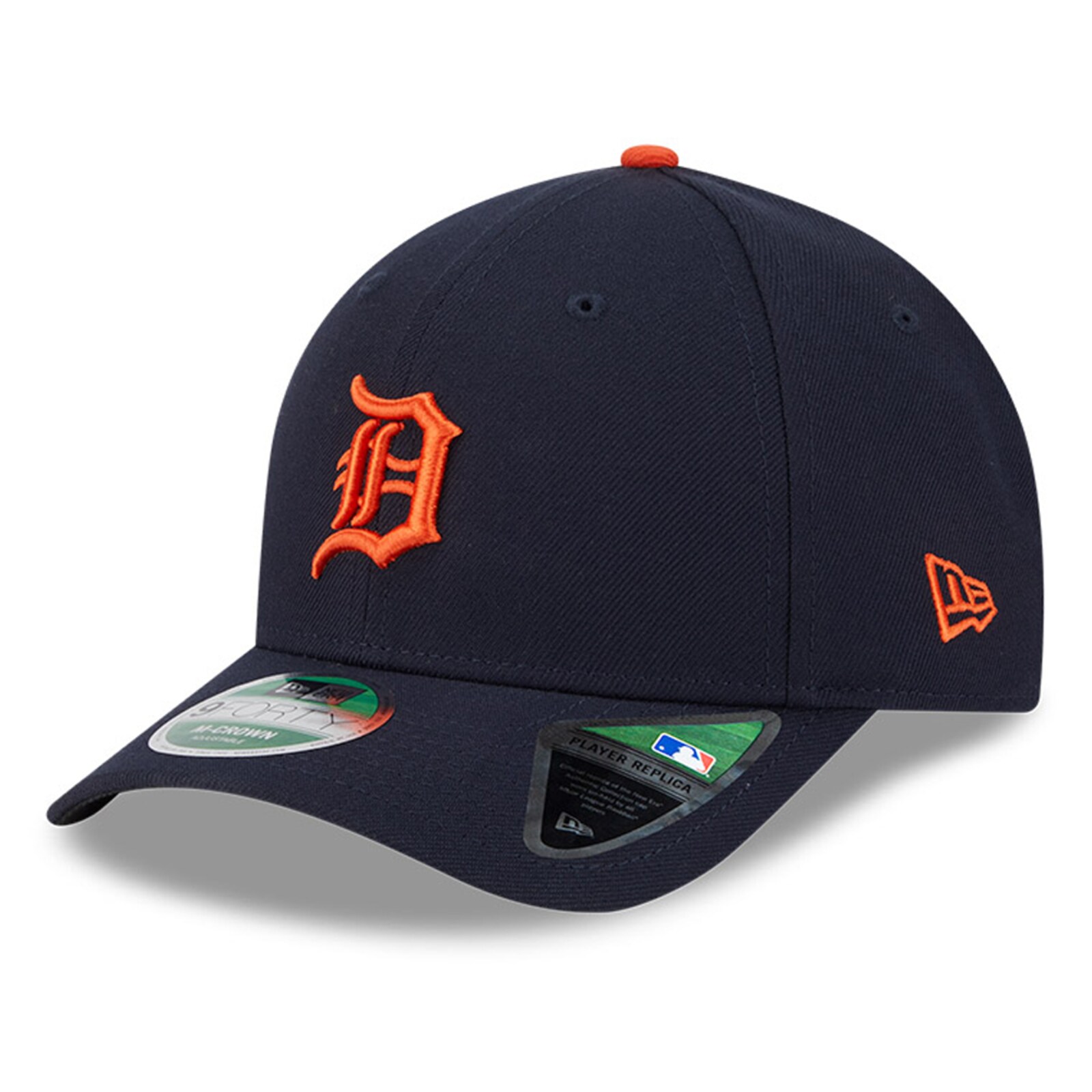 남성용 Detroit Tigers New Era 네이비 플레이어 레플리카 9FORTY 조절식 모자