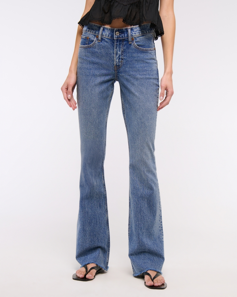 Mid Rise Bootcut Frayed Hem Jean 상세 이미지 3