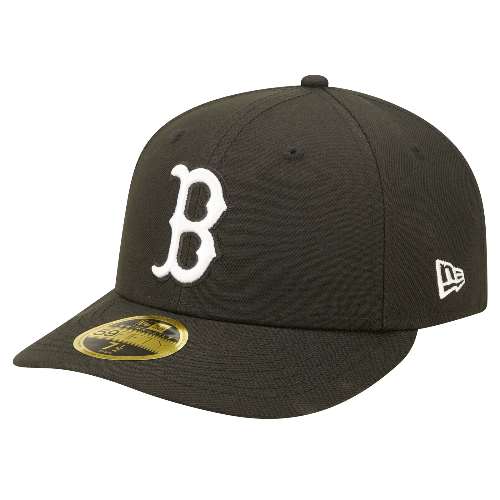 남성용 Boston Red Sox New Era 블랙 로우 프로파일 59FIFTY 피티드 모자 상세 이미지 2
