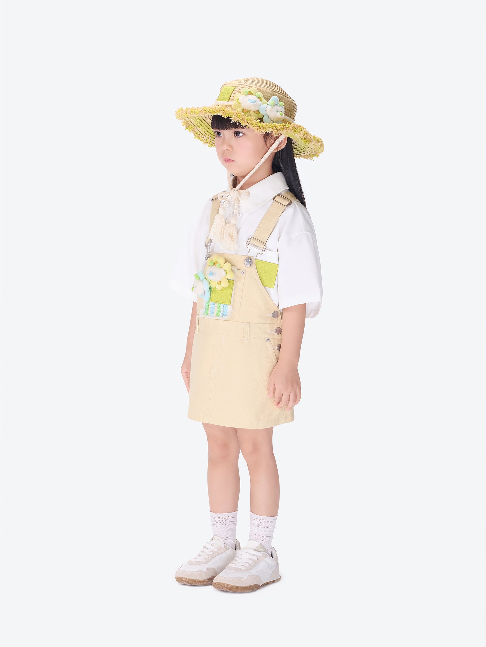 플로럴 BabyBear 오버올 카키 상세 이미지 3