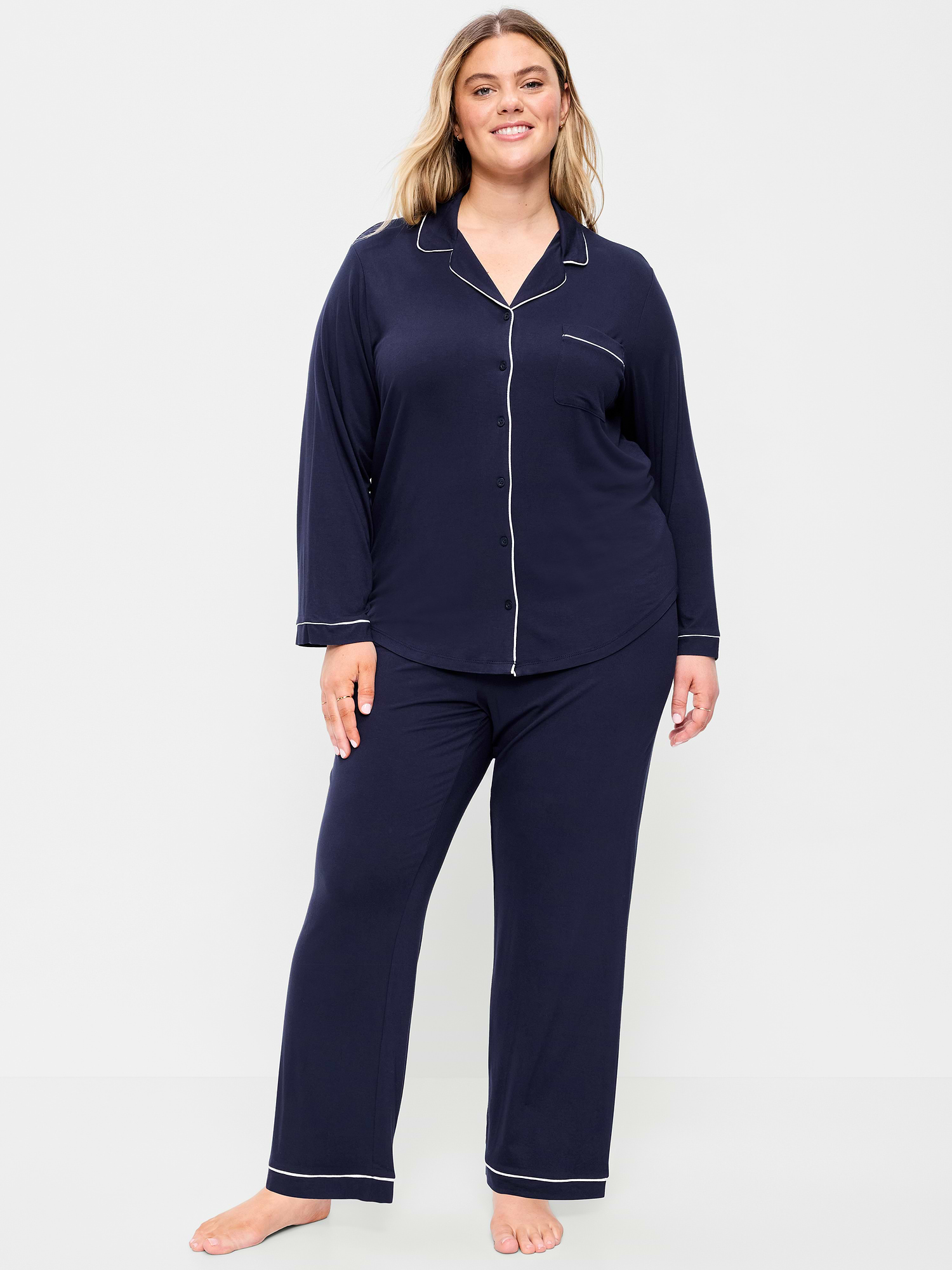 Sunday Sleep Knit Jersey Pant Set 상세 이미지 7