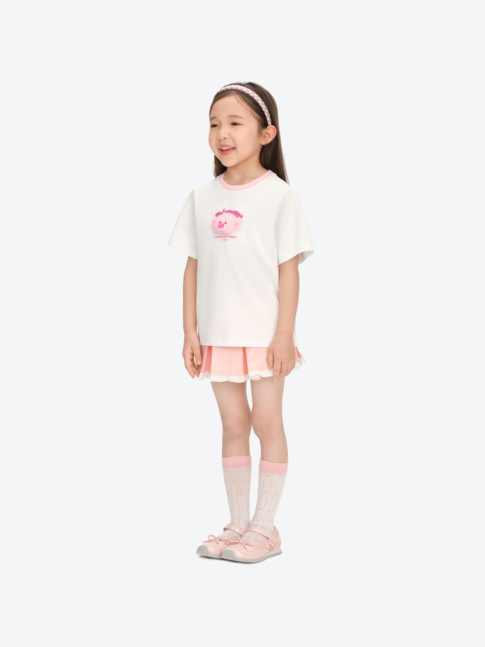 BabyBear 라운드넥 티셔츠 화이트 상세 이미지 3