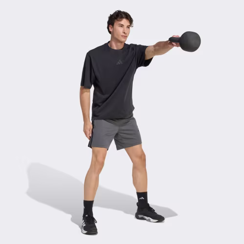 WORKOUT ESSENTIALS BASE 3-STRIPES PIQUE SHORT 7inch 상세 이미지 3