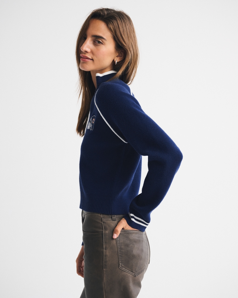 Chicago Bears Mockneck Zipper Cardigan 상세 이미지 5