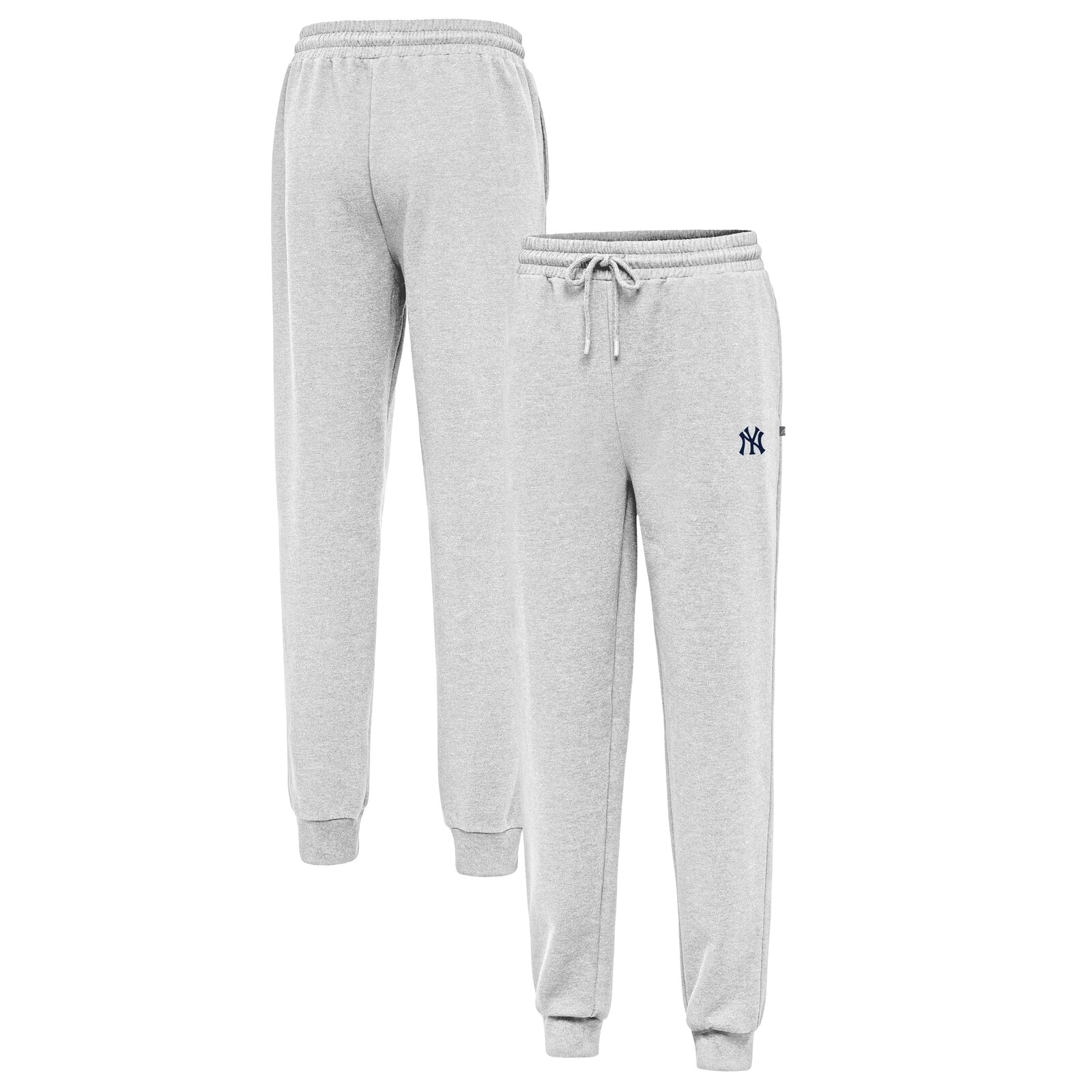남성용 New York Yankees Antigua 헤더 그레이 아이돌 조거 팬츠 상세 이미지 2