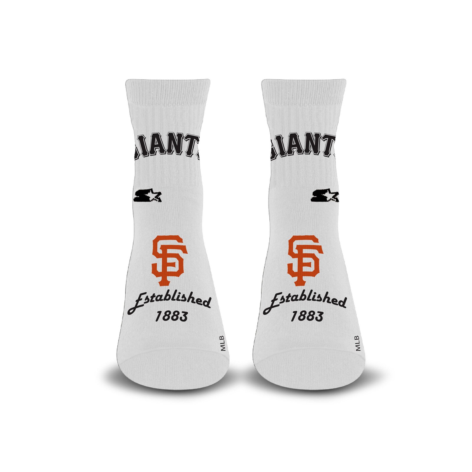 공용 San Francisco Giants Starter 화이트 Established Stencil 쿼터 양말 상세 이미지 2
