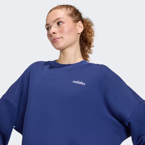 Seasonal Essentials Colorpop Sweatshirt with Embroidered Graphic 상세 이미지 6