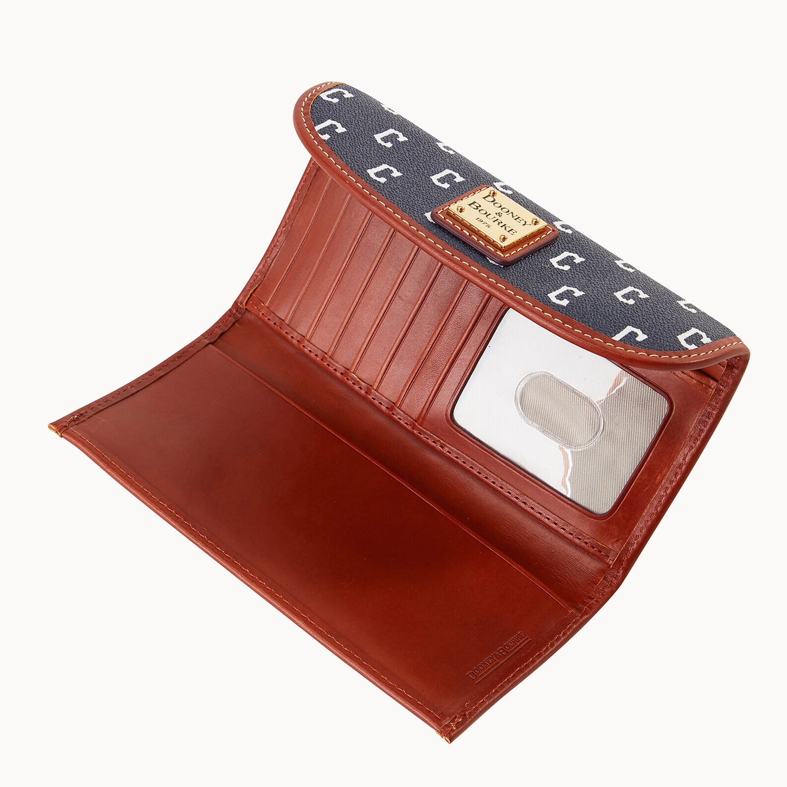 여성용 Cleveland Guardians Dooney & Bourke 팀 컬러 Continental 클러치 상세 이미지 4