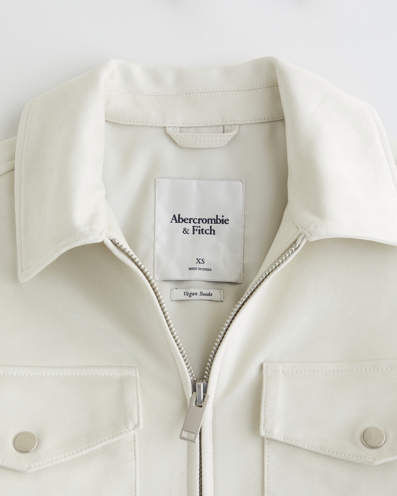 Vegan Suede Bomber Jacket 상세 이미지 7