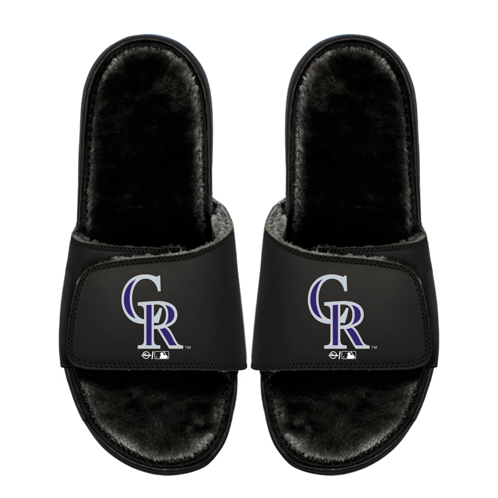 아동용 Colorado Rockies ISlide 로고 퍼 슬라이드 샌들 상세 이미지 2