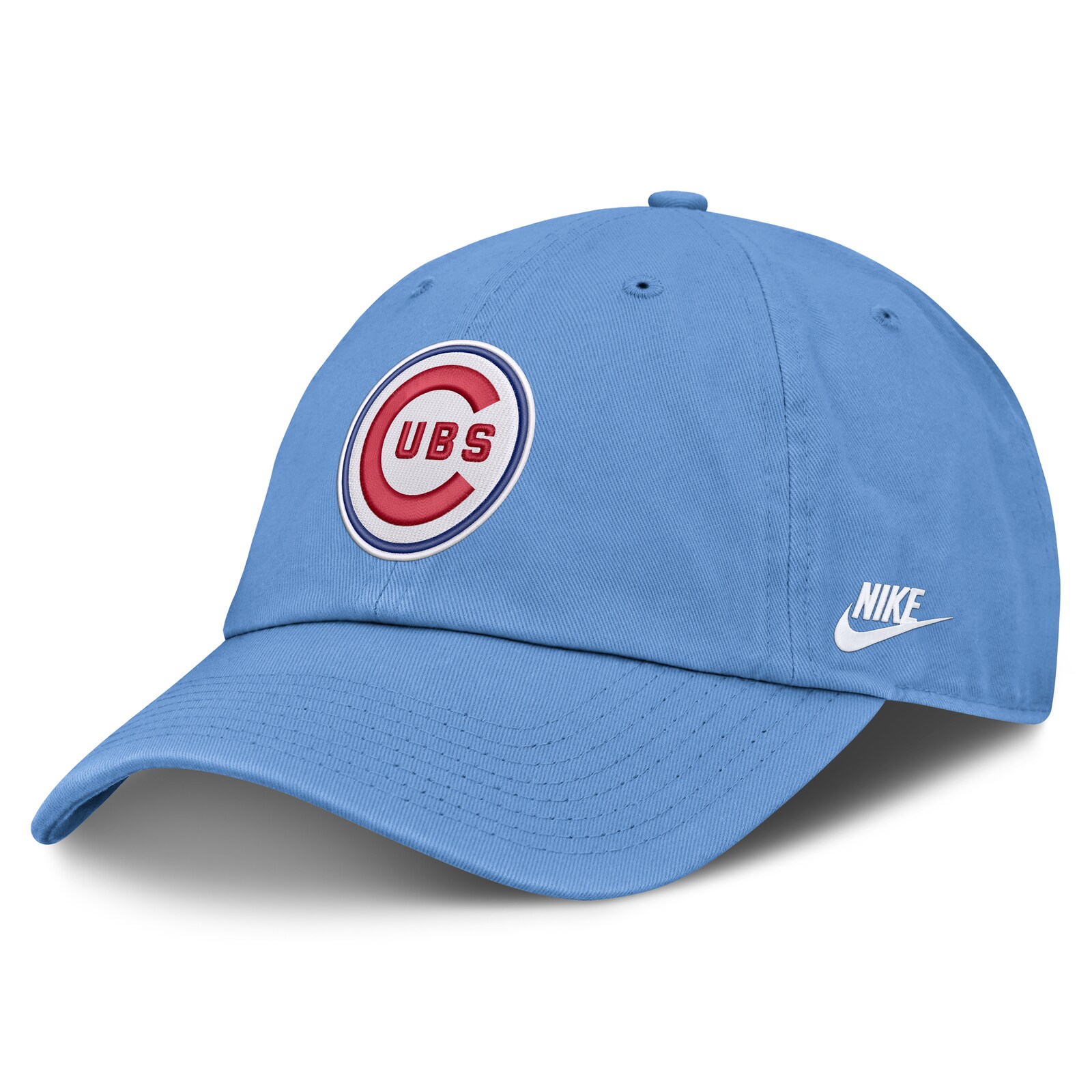 남성용 Chicago Cubs Nike 라이트 블루 Cooperstown Club 조절식 모자 상세 이미지 4