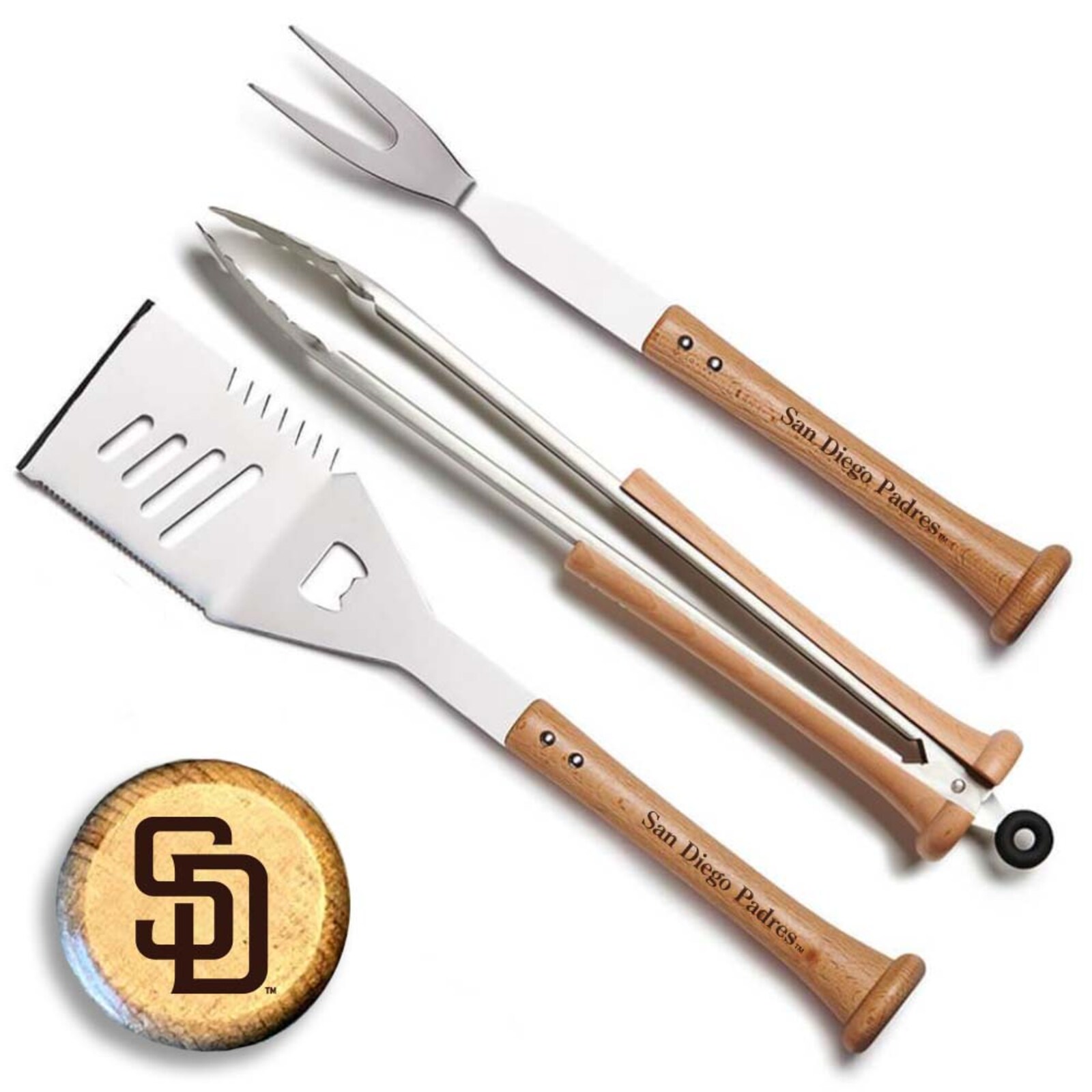 San Diego Padres Baseball BBQ 트리플 플레이 콤보 세트