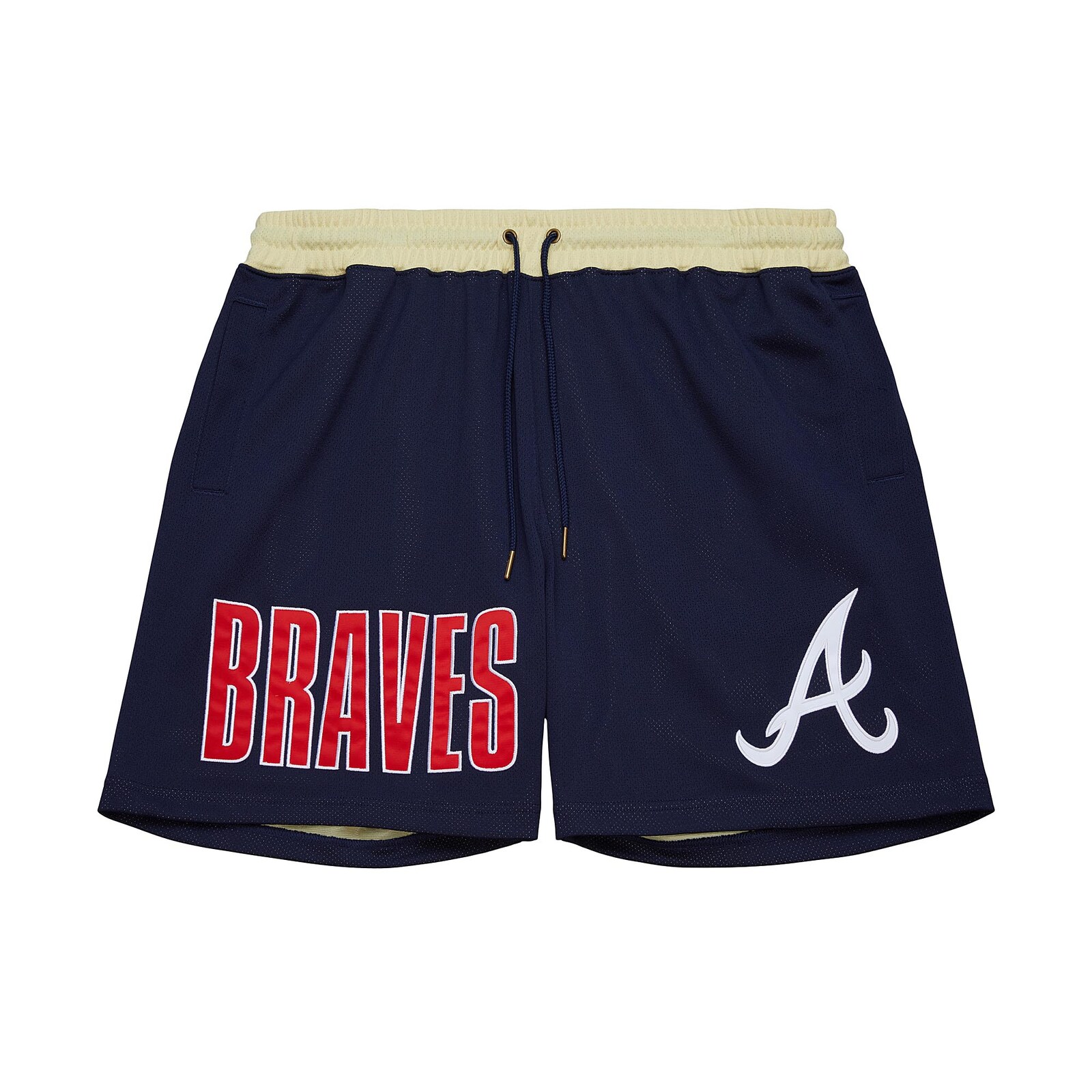 남성용 Atlanta Braves Mitchell & Ness 네이비 OG 2.0 패션 쇼츠 상세 이미지 3