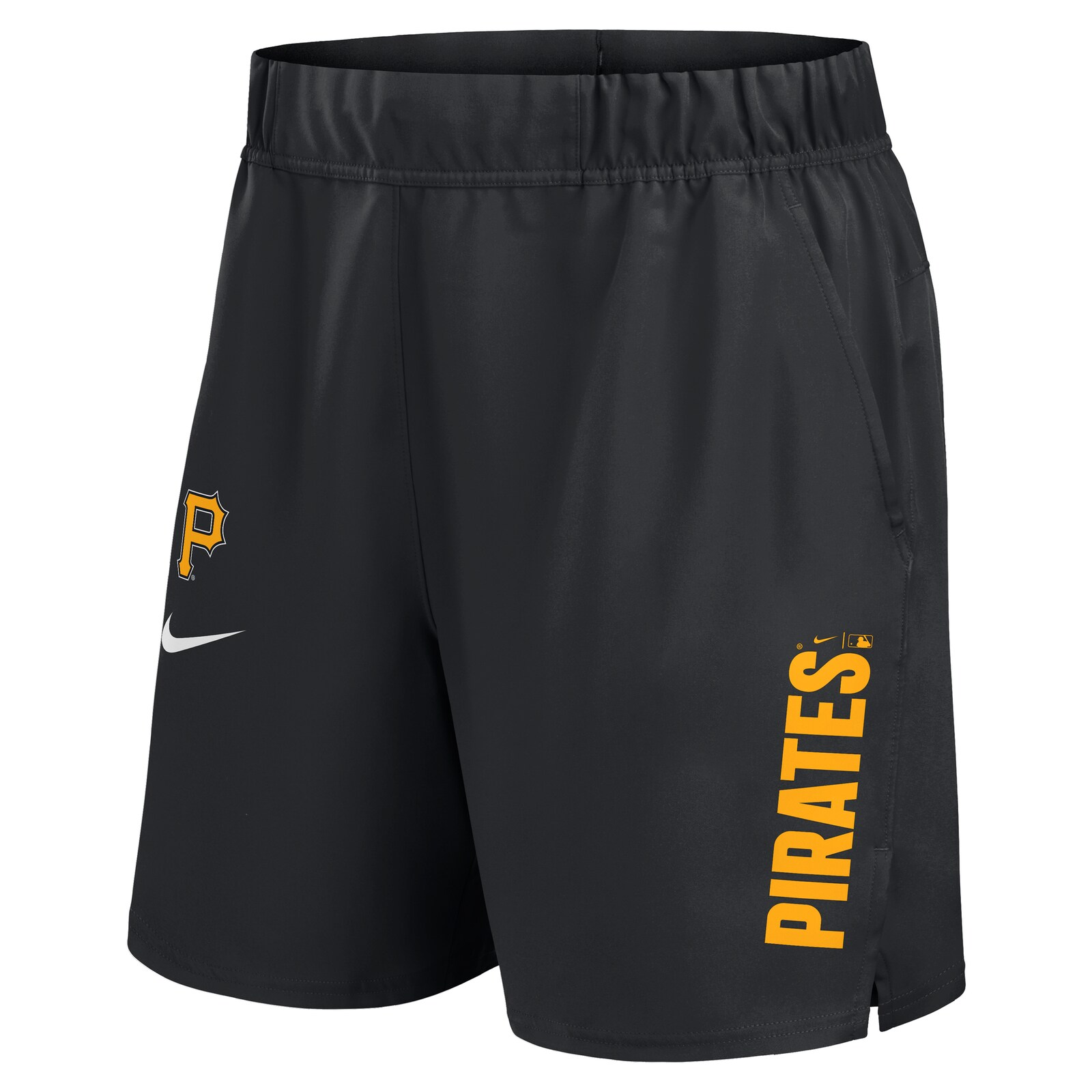 남성용 Pittsburgh Pirates Nike 블랙 우븐 Victory Dri-FIT 쇼츠 상세 이미지 3