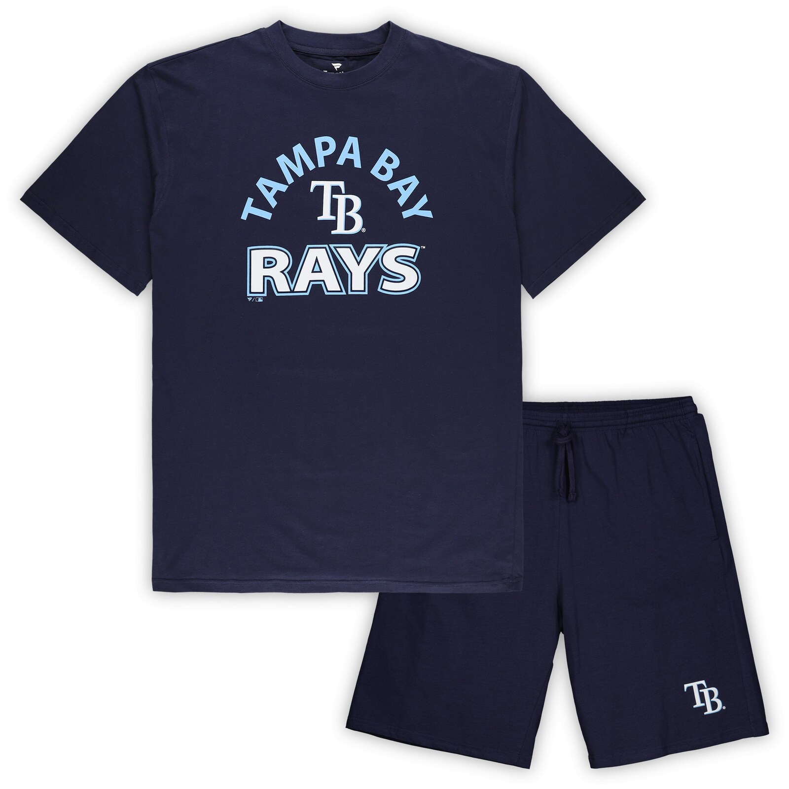 남성용 Tampa Bay Rays Profile 빅 앤 톨 티셔츠 & 반바지 콤보 세트 상세 이미지 2