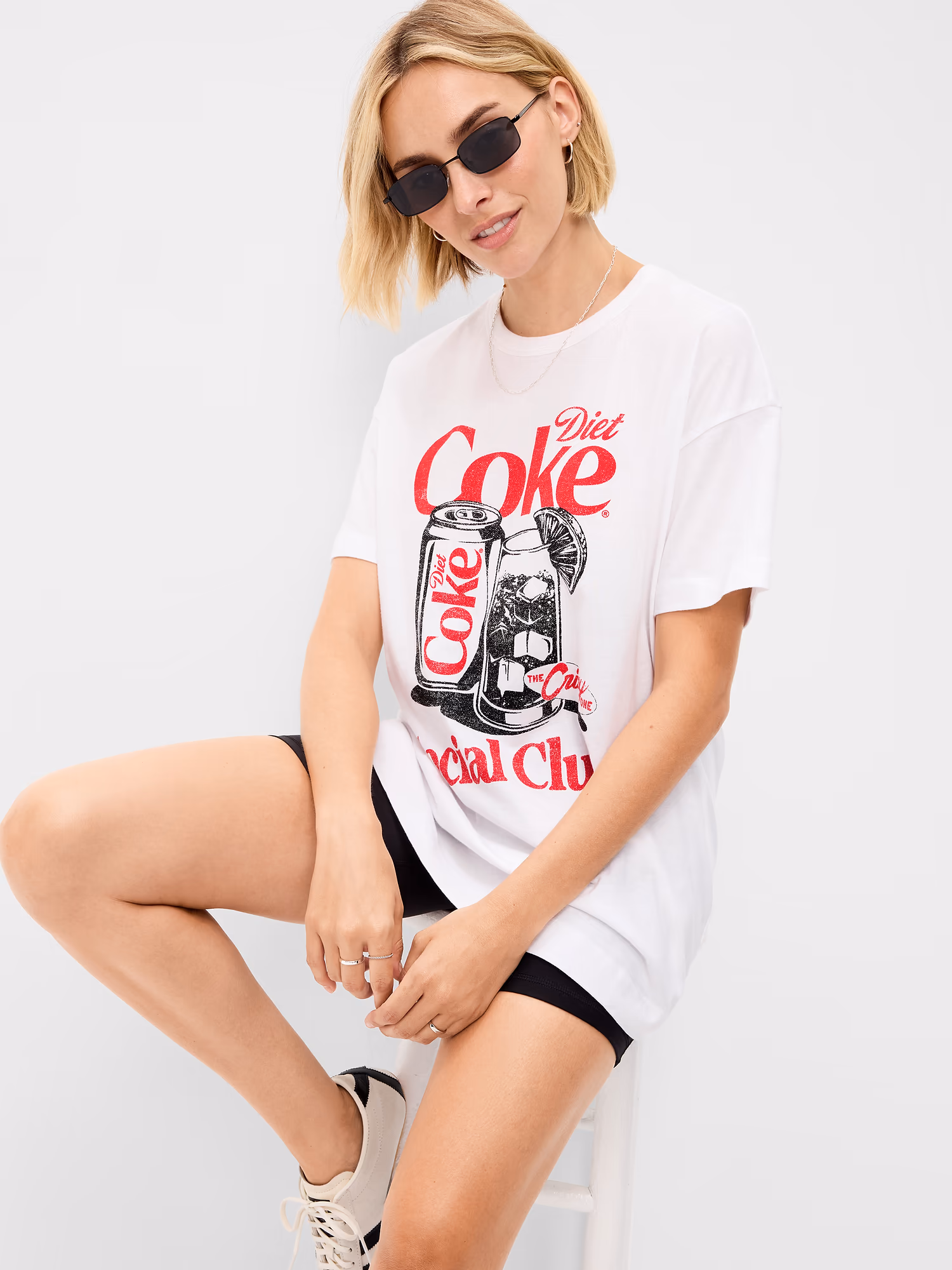 Coca Cola 오버사이즈 튜닉 티셔츠 상세 이미지 3
