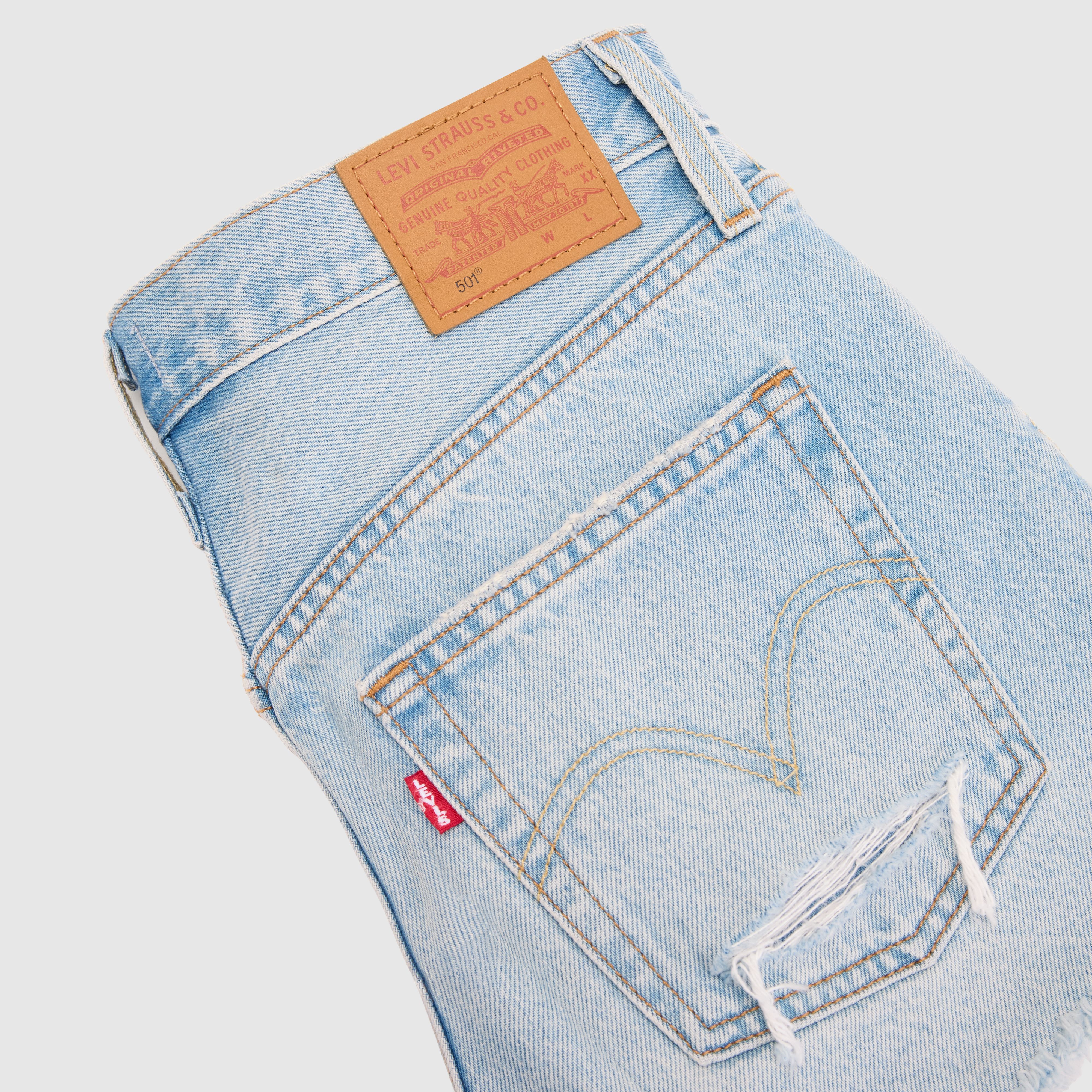 501® 오리지널 핏 하이라이즈 여성 반바지 상세 이미지 7
