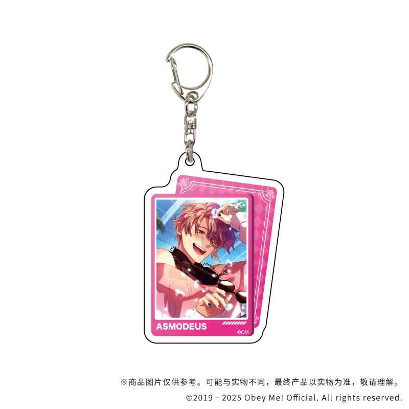 (1BOX=7)(Goods - Keychain) Obey Me! Nightbringer 아크릴 키링 12 (공식 일러스트) 상세 이미지 6