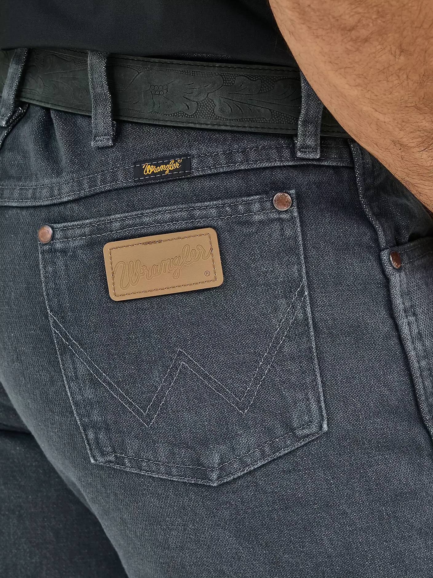 카우보이 컷® 오리지널 핏 차콜 그레이 진 Wrangler® 상세 이미지 5