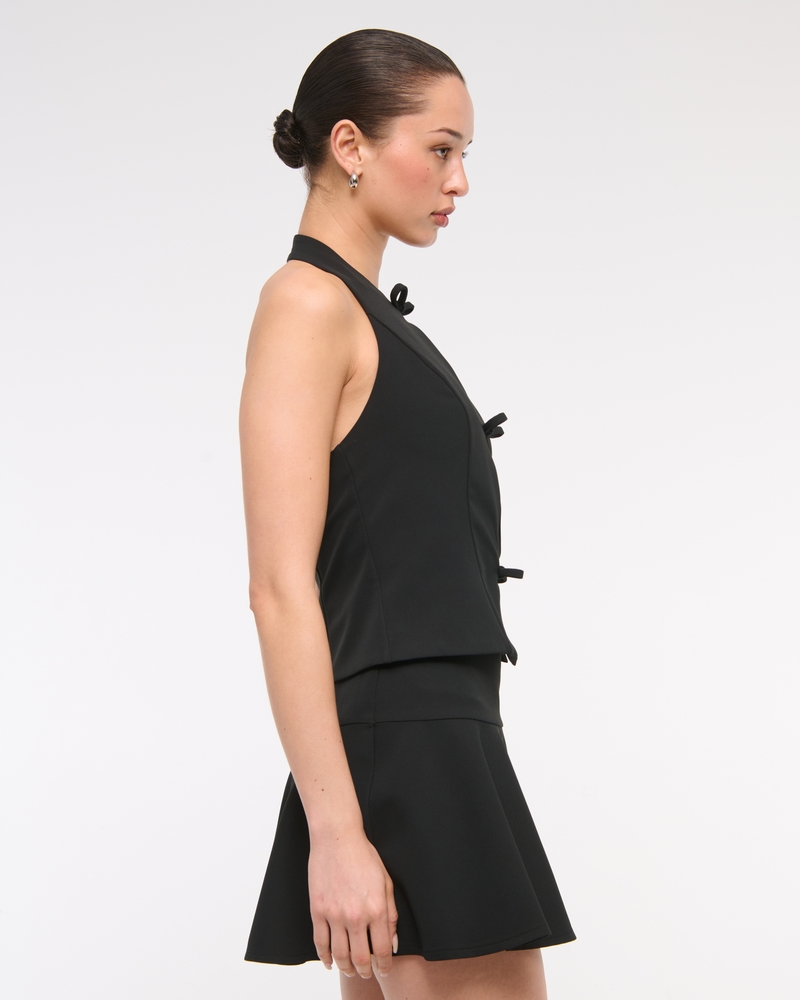 Bow Tie-Front Halter Top 상세 이미지 4