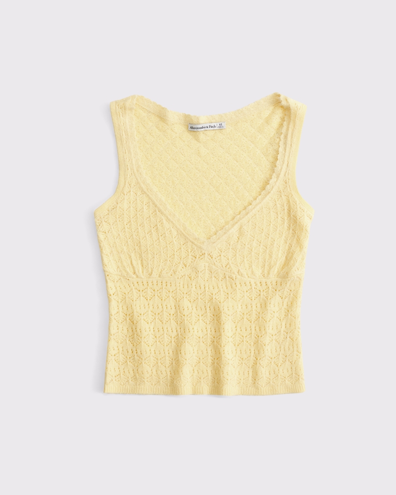Pointelle-Stitch Sweater Tank 상세 이미지 6