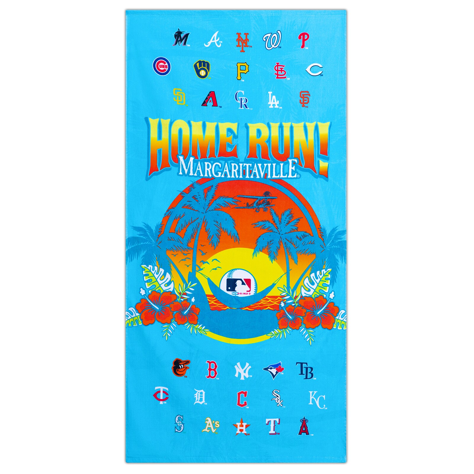 MLB Margaritaville Homerun Hammock 비치 타월