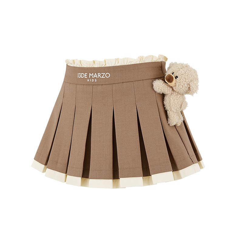 BabyBear 플리츠 원피스 카키 상세 이미지 2