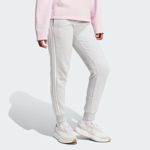 Essentials 3-Stripes Fleece Slim Pants 상세 이미지 3