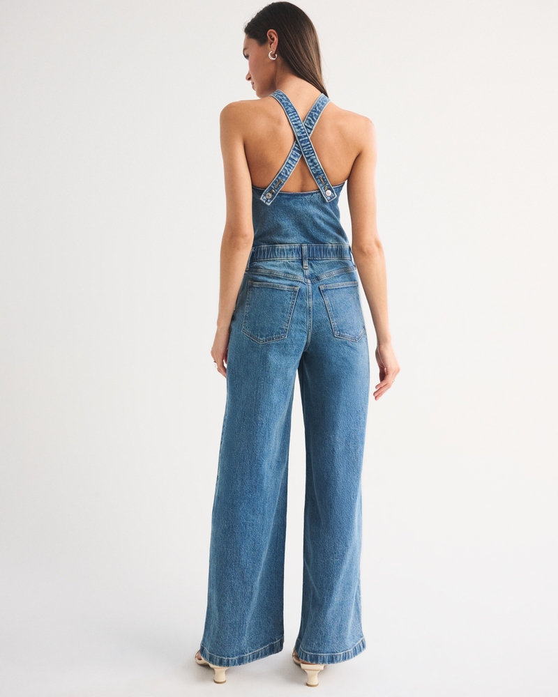 Halter Denim Jumpsuit 상세 이미지 4