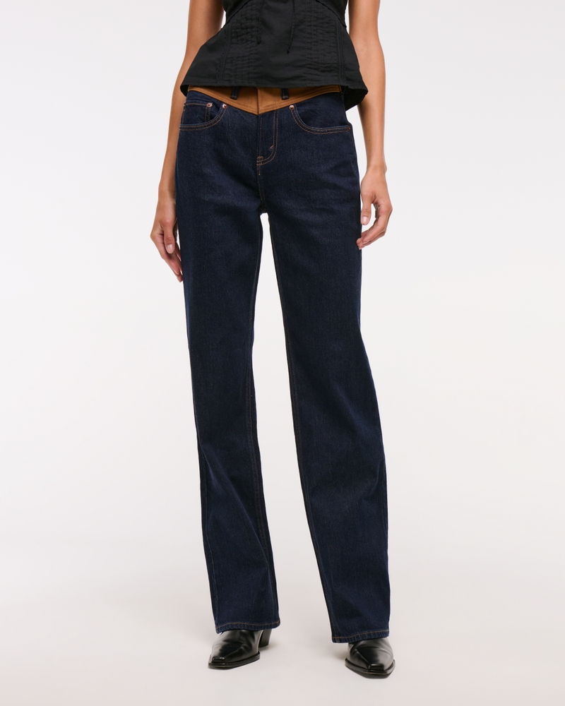 High Rise 90s Relaxed Vegan Suede Yoke Jean 상세 이미지 2