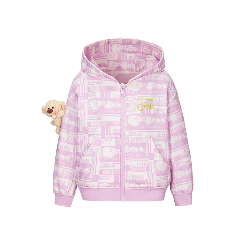 BabyBear 버블껌 집업 후디 핑크