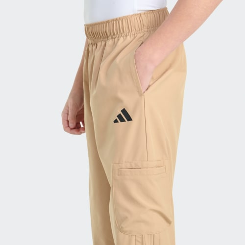 Elastic Waistband Woven Ripstop Cargo Pants 상세 이미지 5
