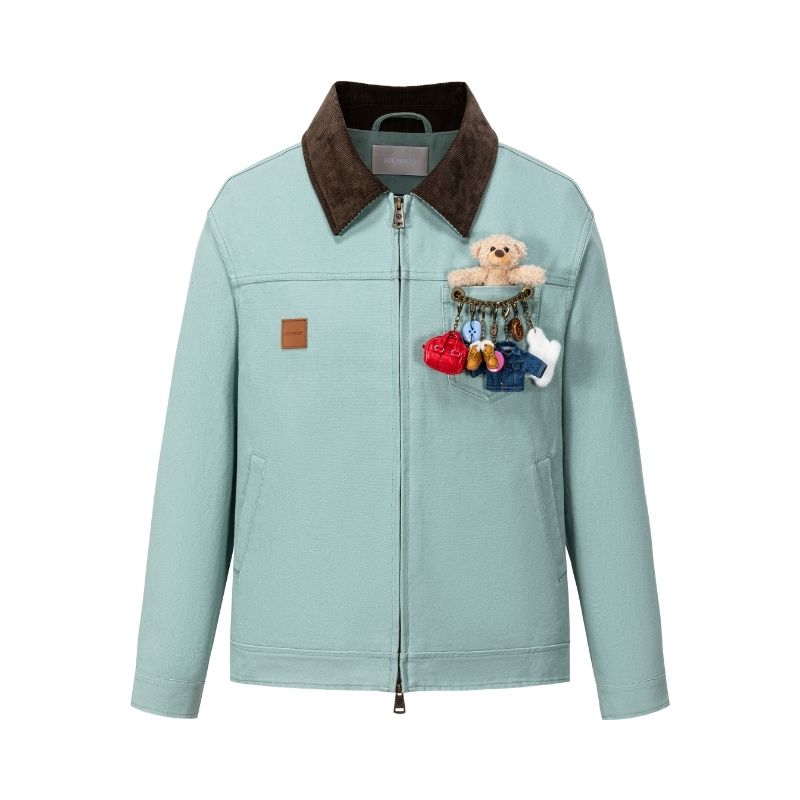 테일러 베어 행어 카고 재킷 블루